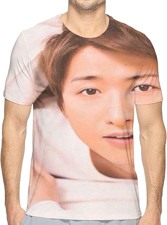 Amazon Co Jp メンズプリント半袖tarashi 嵐 大野智 男女兼用 3d プリント カジュアル カップル 半袖 青少年 夏服 面白い柄 派手 トップス 吸水速乾 Tシャツ 柔らかい 快適 スリムフィット ティーシャツ ファッション