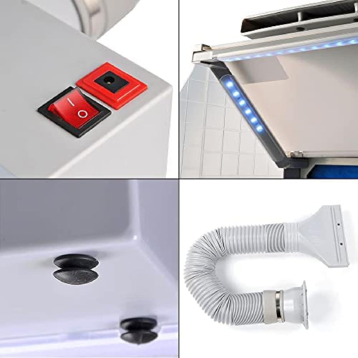 Portable Airbrush Paint Spray Booth,Professional Airbrush Paint Spray Booth With 25W Exhaust Fan,Multifunction Airbrush Spray Booth Kit With LED Lights,for Painting Model Cake Craft Nail Toy Part,