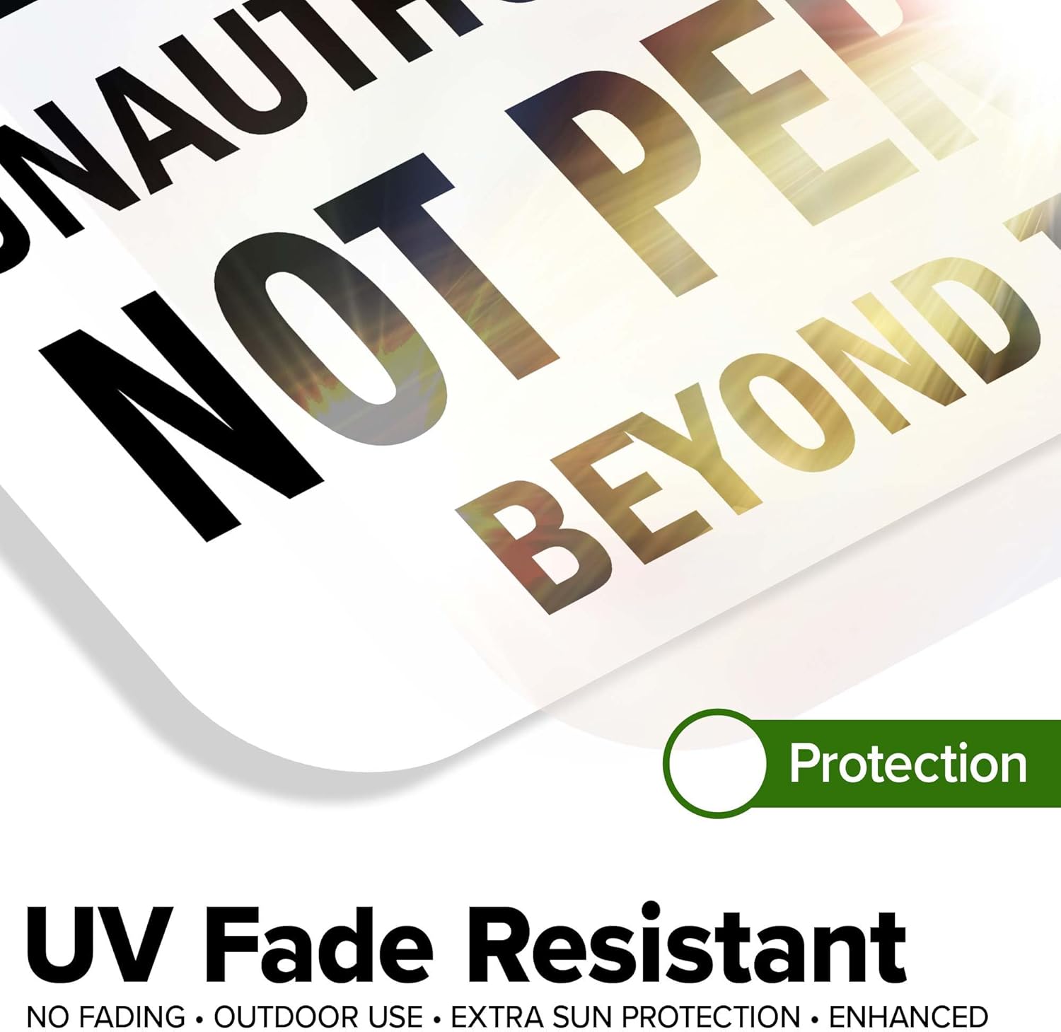 Unauthorized Persons Not Permitted Beyond This Point Sign, 12x18 Inches, Rust Free .063 Aluminum, Fade Resistant, Made in USA by My Sign Center