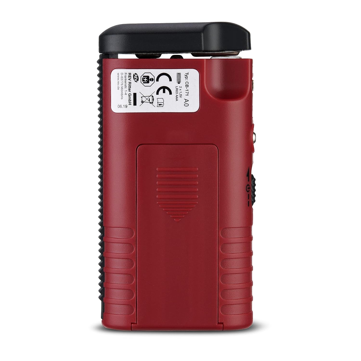 REV Batterie Tester 1.2 V, Modern Style, 0037329012, Voltmeter, 1.2 Volts Maximum Operating Voltage, 44.0 Grams, 20 x 92 x 48 mm, Red, Battery Powered, Tester for batterie