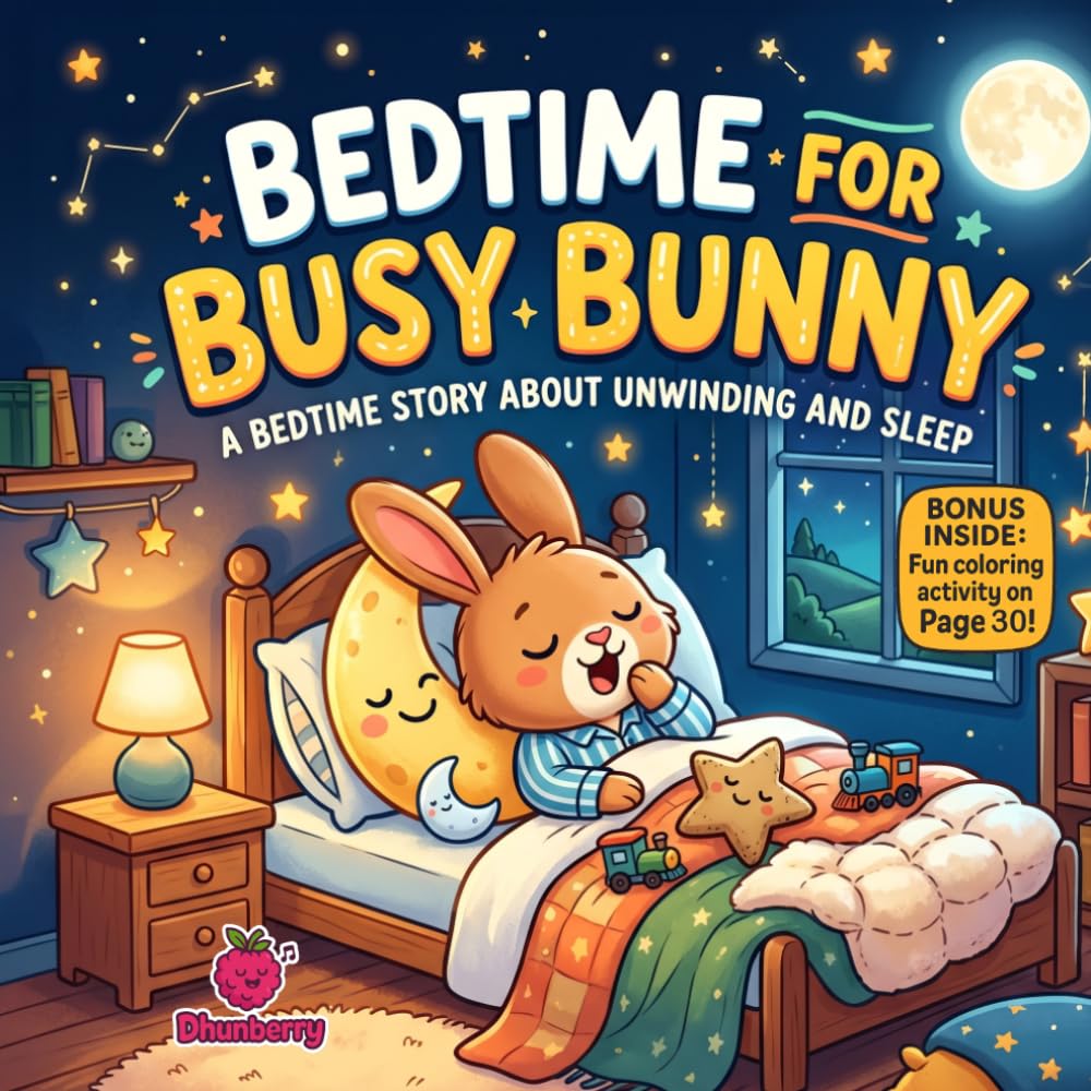 Bedtime for Busy Bunny: A Funny Rhyming Story About Calming Down for Sleep