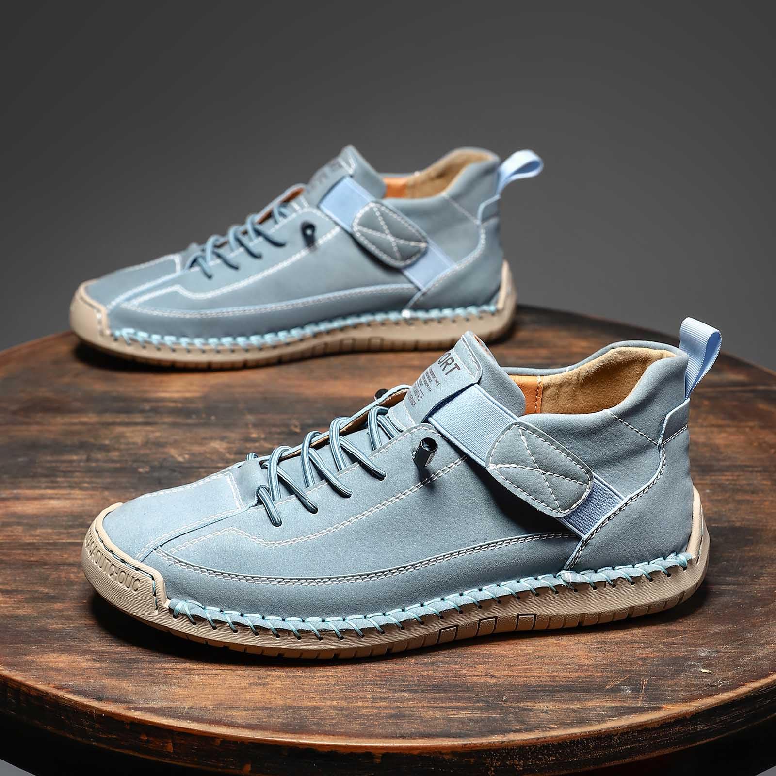 Chaussure Orthopédique Femme Cuir Confortable Chaussures de Marche Ete Sneakers Running Piedslarges Chaussures de Marche Souples Mode Course Grosses Sports AntidéRapantes