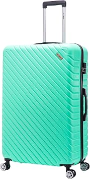 FLYMAX 24" Medium Suitcase 4 Wheel Lightweight Luggage Hard Shell ABS Travel Case Hold Check in Fits 15kg - 20kg Medium Size + 3 Digit Lock + Telescopic Handle 67 Litre Capacity