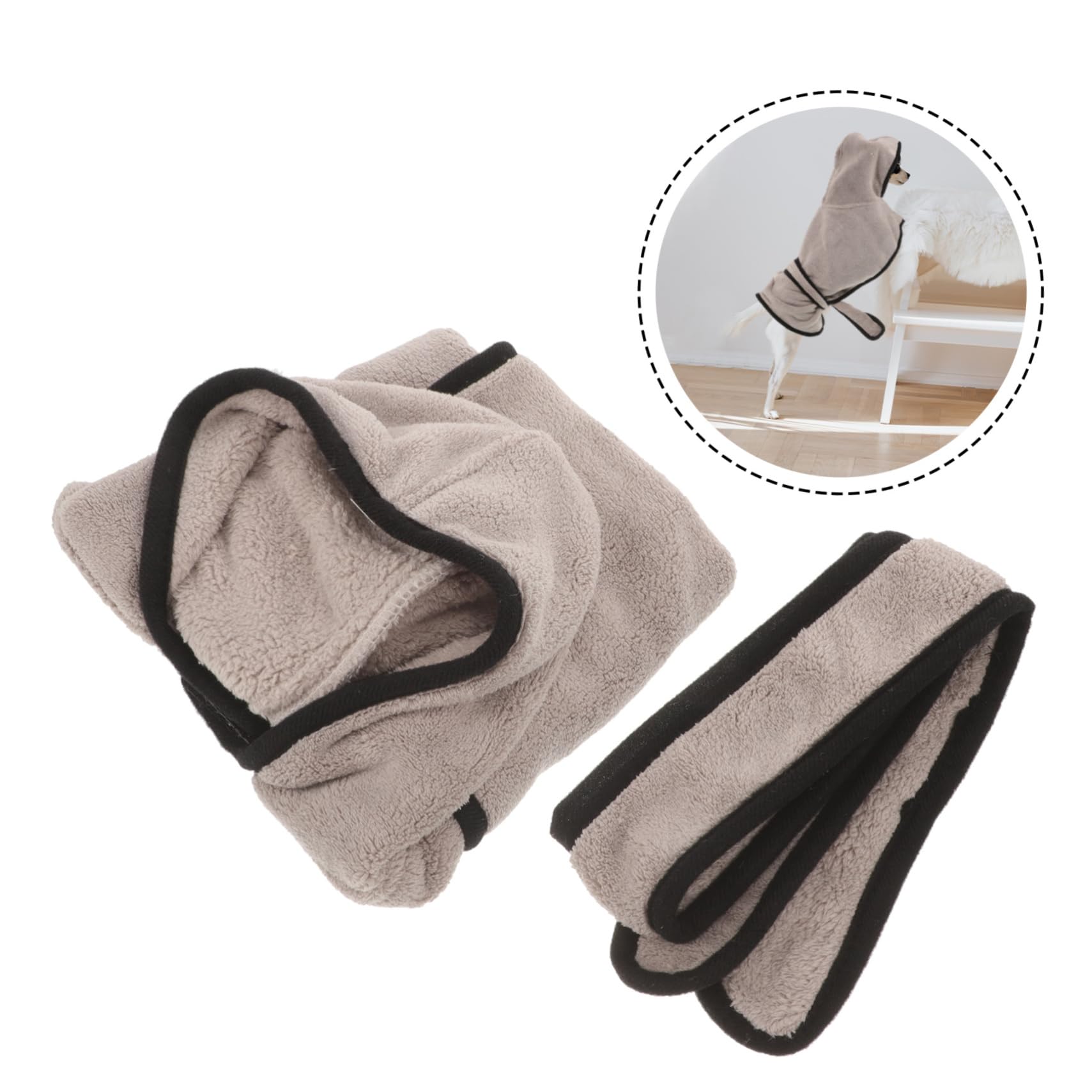 BESPORTBLE 3 Sätze Saugfähiger Bademantel für Haustiere Trockenes Badetuch für Haustiere Haustierkleidung für das Bad Dog Costume hundekostüme für Hunde Welpenrobe Haustier Bademantel