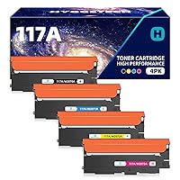 Hyggetech 117A Toner compatibile per HP 117A Toner Set W2070A W2071A W2072A W2073A