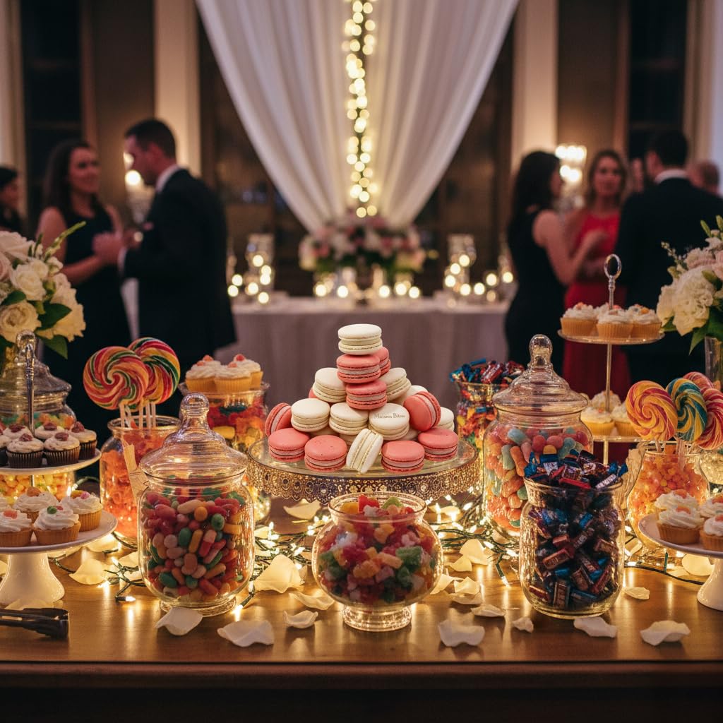 Macarons Strawberry and Vanilla, 24 count