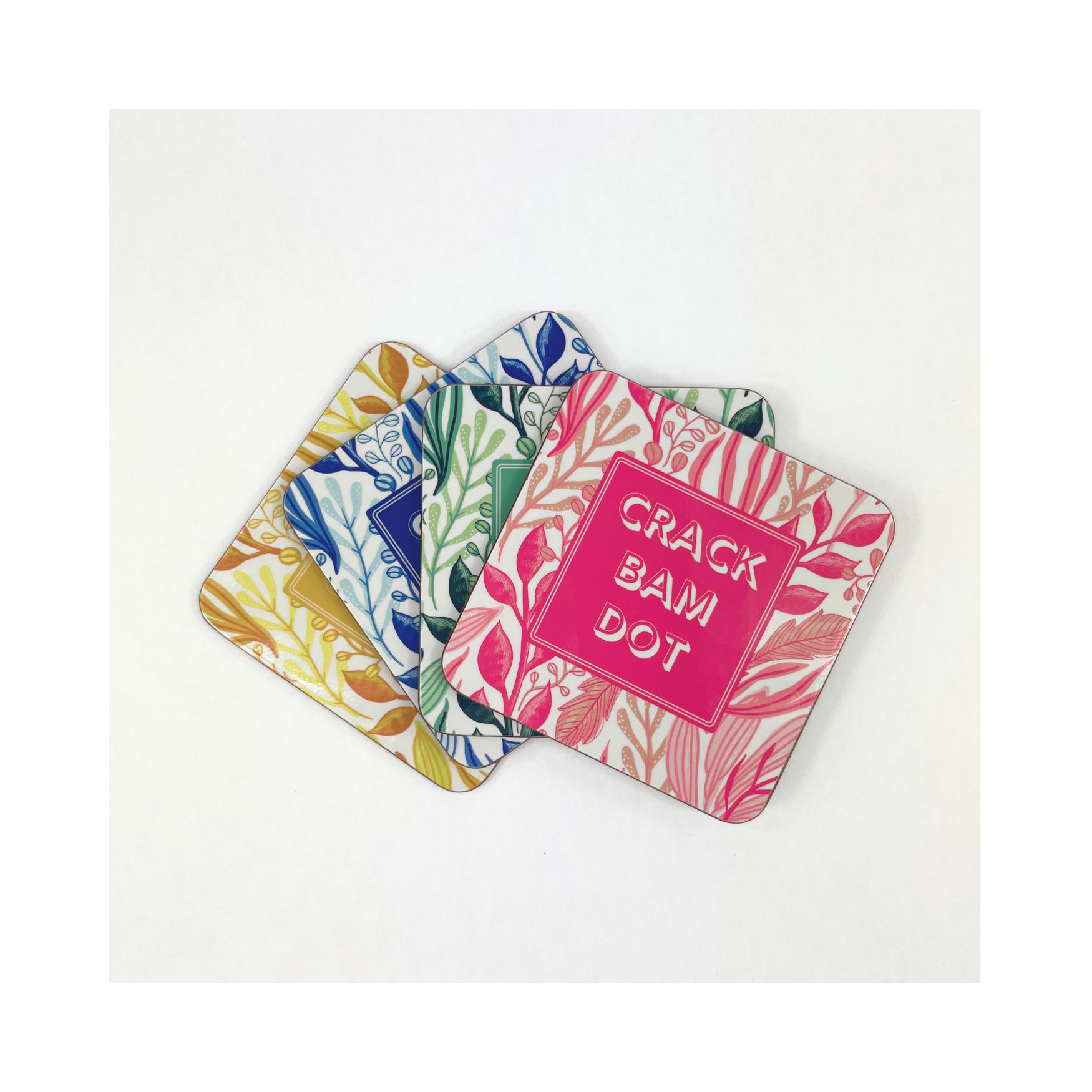 Amazon.com: Mahjong Coasters, Set of 4. Colorful Mahjongg Gift