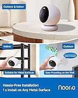 Vista 2 de Noorio Security Cameras Wireless Magnetic, 2K Indoor Outdoor Camera for Home Battery Powered, Smart Motion Detection Outdoor Pet Camera, Free Local