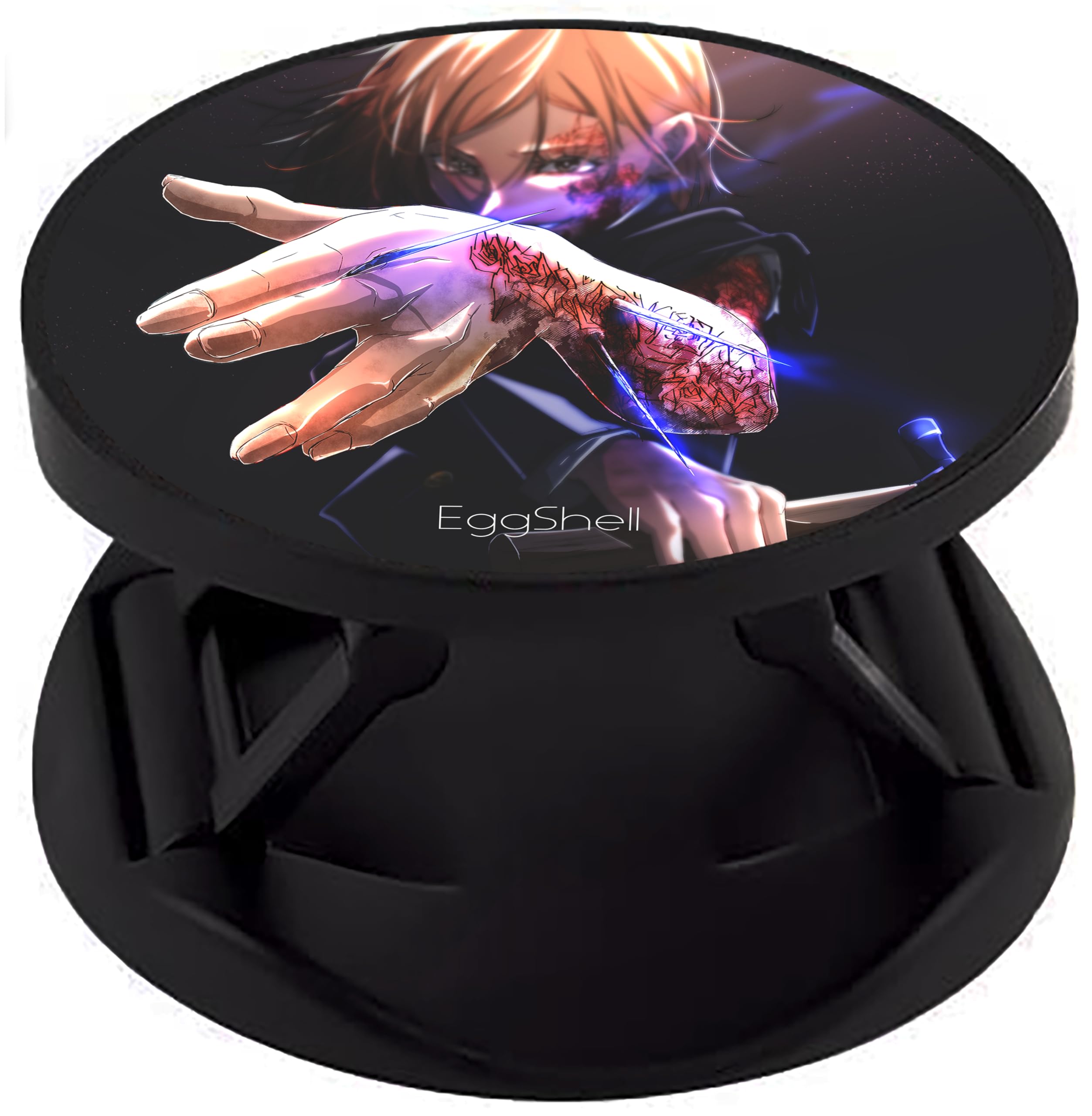 Eggshell® Premium Super Matte Phone Grip & Stand | Expandable Mobile Back Holder for Smartphones & Tablets | (Nobara Kugisake Straw Doll)