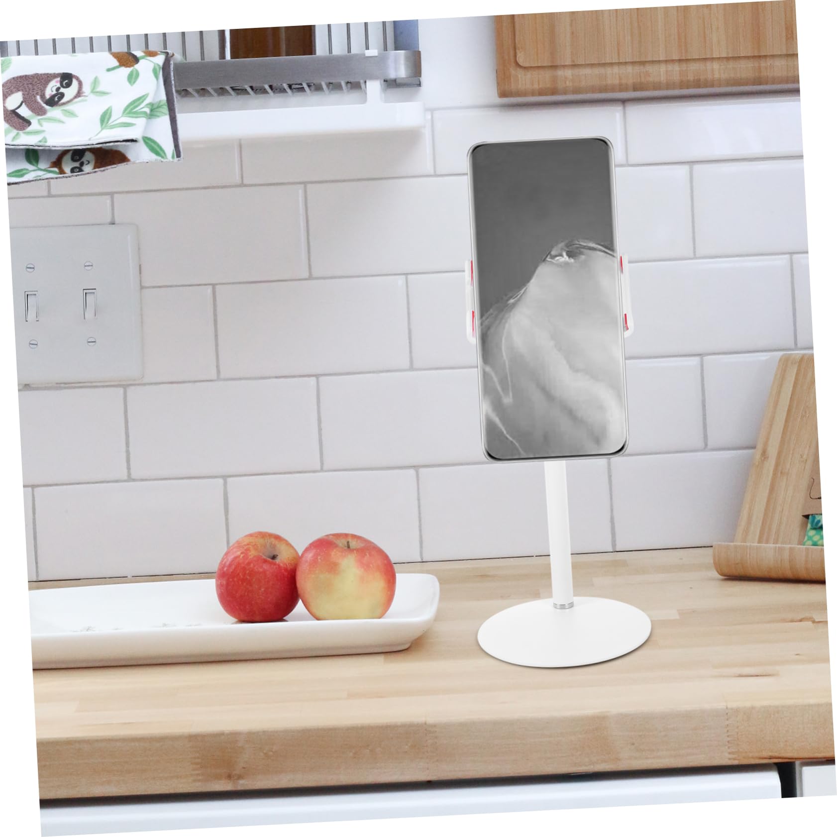 SHINEOFI Supporto Abs Tablet di Tavolo Alluminio Lega da Bianco
