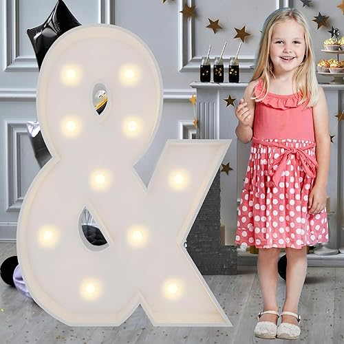 Vista 85 de Marco de números iluminados de 4 pies precortado, números de marquesina gigante, números 7, números de mosaico para globos, decoraciones de Número