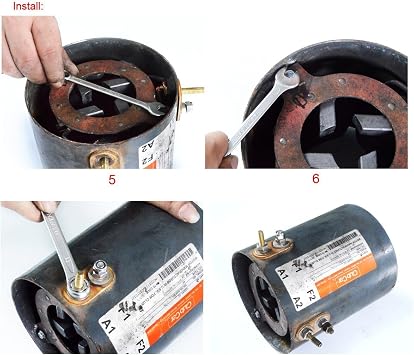 Dr.Acces Motor Brush Set 1994-up 36 & 48-Volt Fits Club Car & Golf Cart Yamaha Electric G8, G9, G14 & G16. (2/ Package)