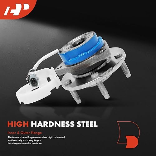 Miniatura 4 de A-Premium Cojinete de rueda trasera y conjunto de cubo con ABS y 5 lengüetas compatible con Chevrolet Corvette 1997-2008 y Cadillac XLR 2004-2008