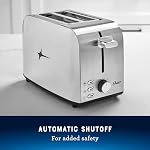 Oster 2 Slice Toaster, With 7 Browning Settings, Extra Wide Slots For Bagels and Special Breads, Removable Easy-to-Clean Crumb Tray, Cancel/Defrost/Bagel, Stainless Steel