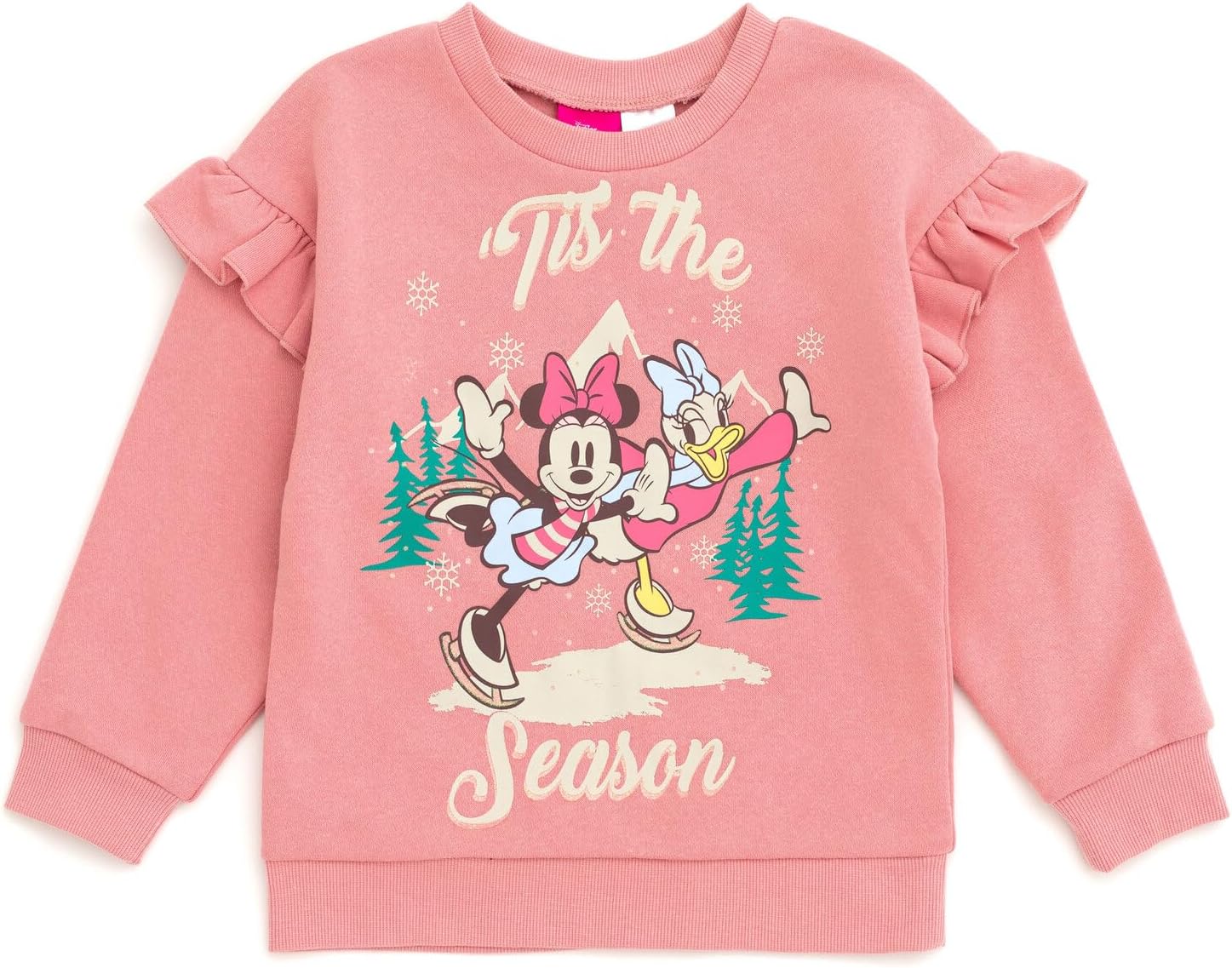 Disney Girls Fleece Sweatshirt and Jogger Pants Outfit Set Newborn to Big Kid Sizes (Newborn - 14-16)