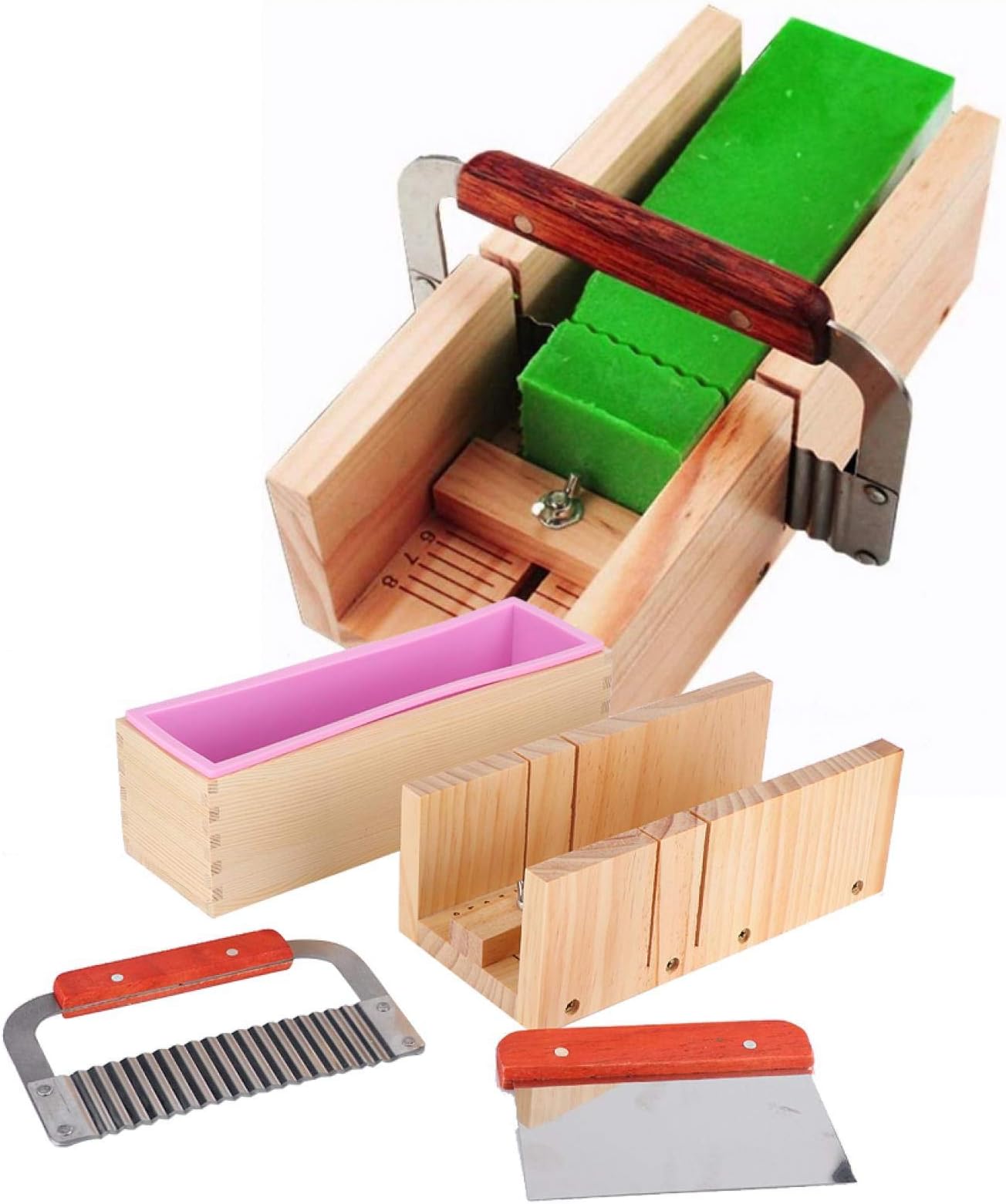 Universal Multifunction Silicone Lining Inner Soap Mold Making Tool with Scale (1200ml)