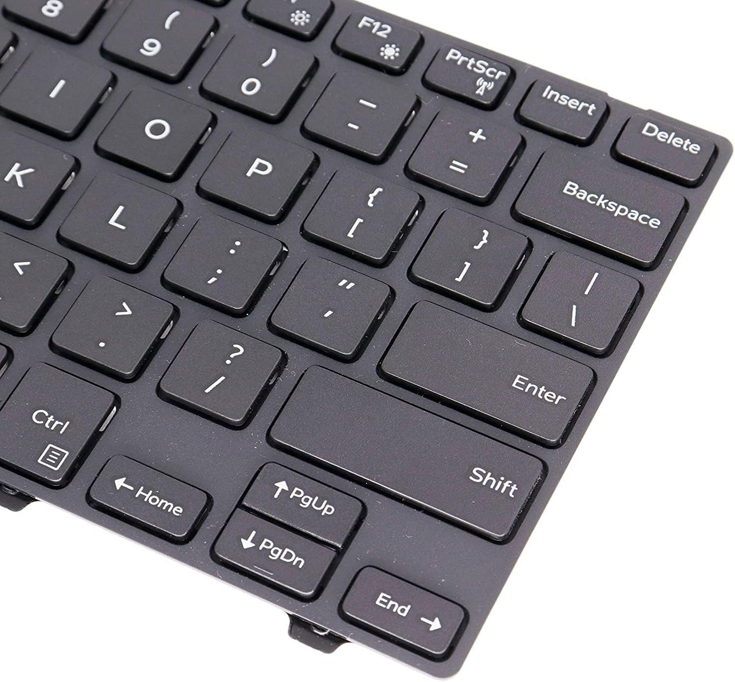 HB PLUS Laptop Keyboard Compatible for D/ELL 14 3000 PK1313P2A00 050X15 PK1313P1A00 NSK-LQ0SC-01 SN8233 051CHY 0FDKH0 NSK-LR0SC01 076RHV 0KPP2C NSK-LQ0BC01 050X15 SN8233 (Black)