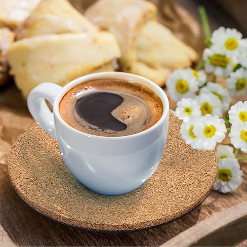 Miniatura 5 de Coitak 6 tapetes de corcho para plantas, posavasos redondos de corcho de 6 pulgadas para jardín, patio, maceta, interior y exterior y proyectos de