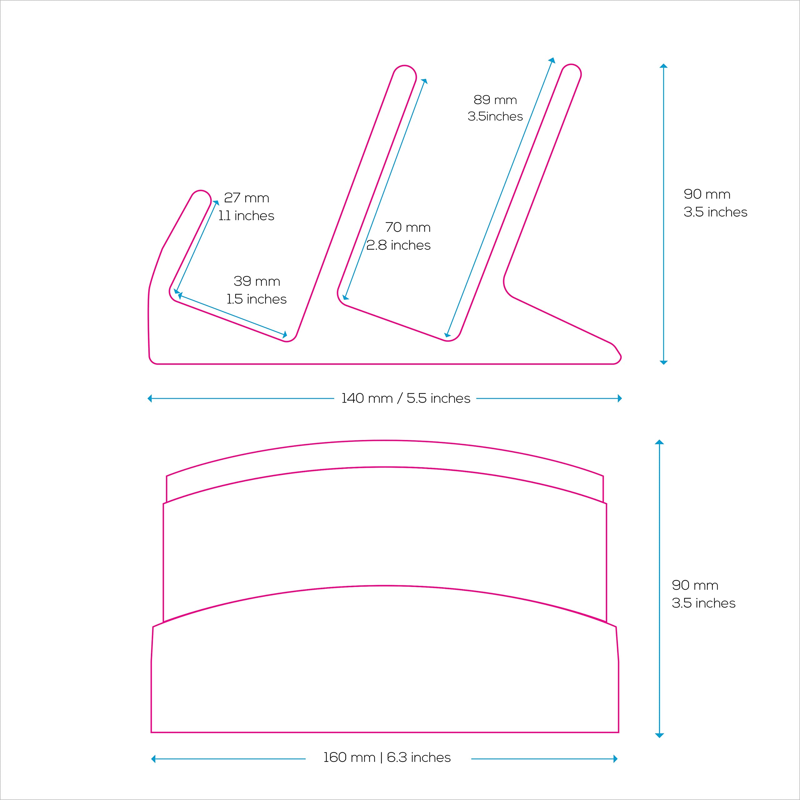 BRAINWAVZ Soporte doble para teclado de escritorio, adecuado para teclados de juegos pequeños y tableros grandes de tamaño completo, organiza tu espacio de trabajo y mantenlo libre de desorden (D02)