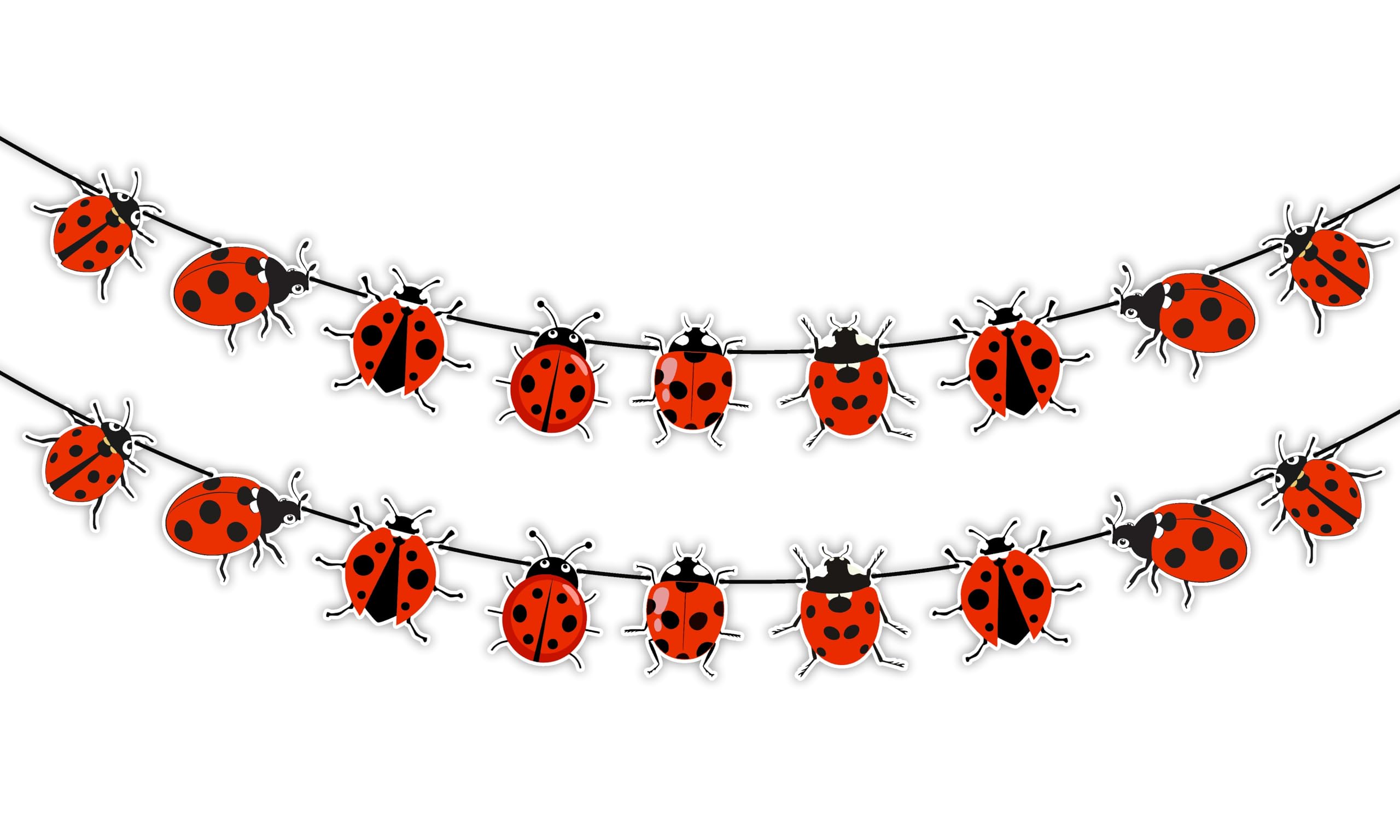 Seyal® Ladybug Garland Decoration, Length: 12 Feet, Breadth: 9 cm / 10 cm