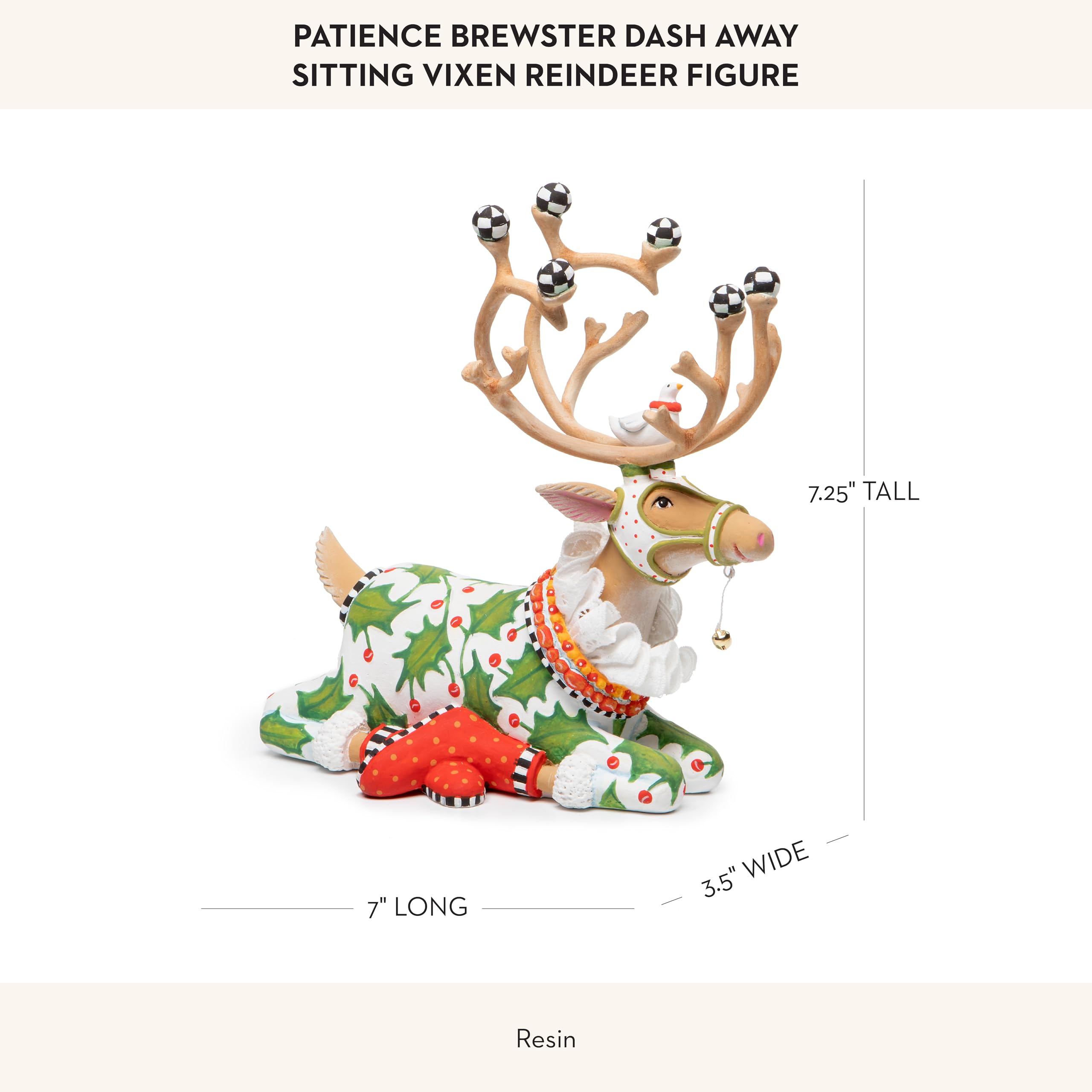 Amazon.com: MACKENZIE-CHILDS Patience Brewster Dash Away Figurine