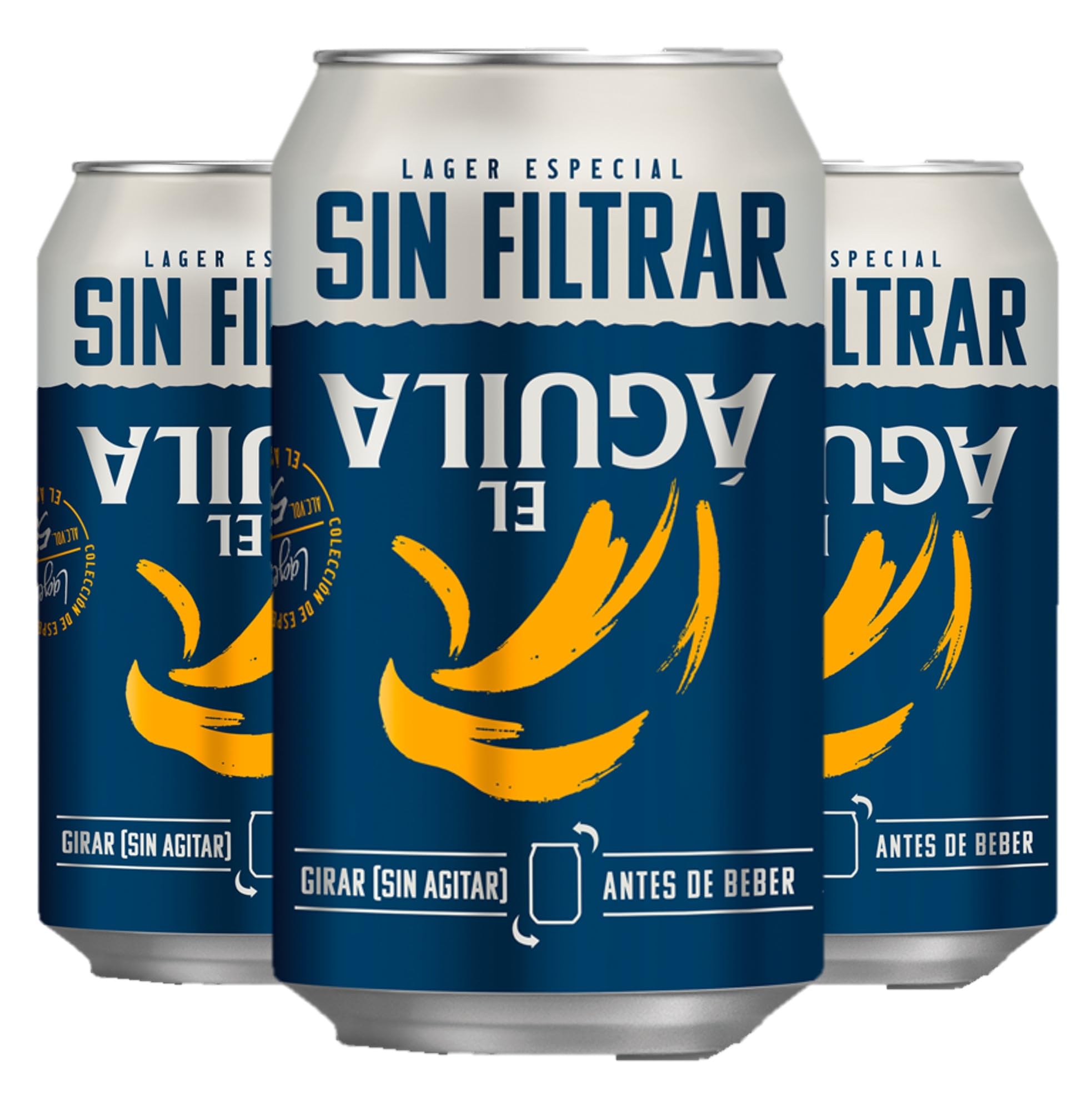El Aguila Sin Filtrar Cerveza Lager Especial 12x33cl