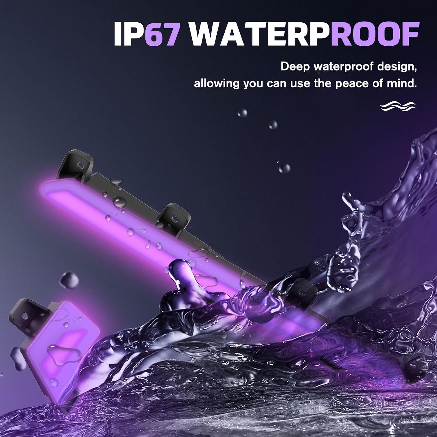 RZR PRO LED Dash Light Bars, Purple Dashboard Light Assembly Compatible with 2025+ Polaris RZR PRO XP S R Accessories(2PCS, Replace OEM #2418039, #2418040)