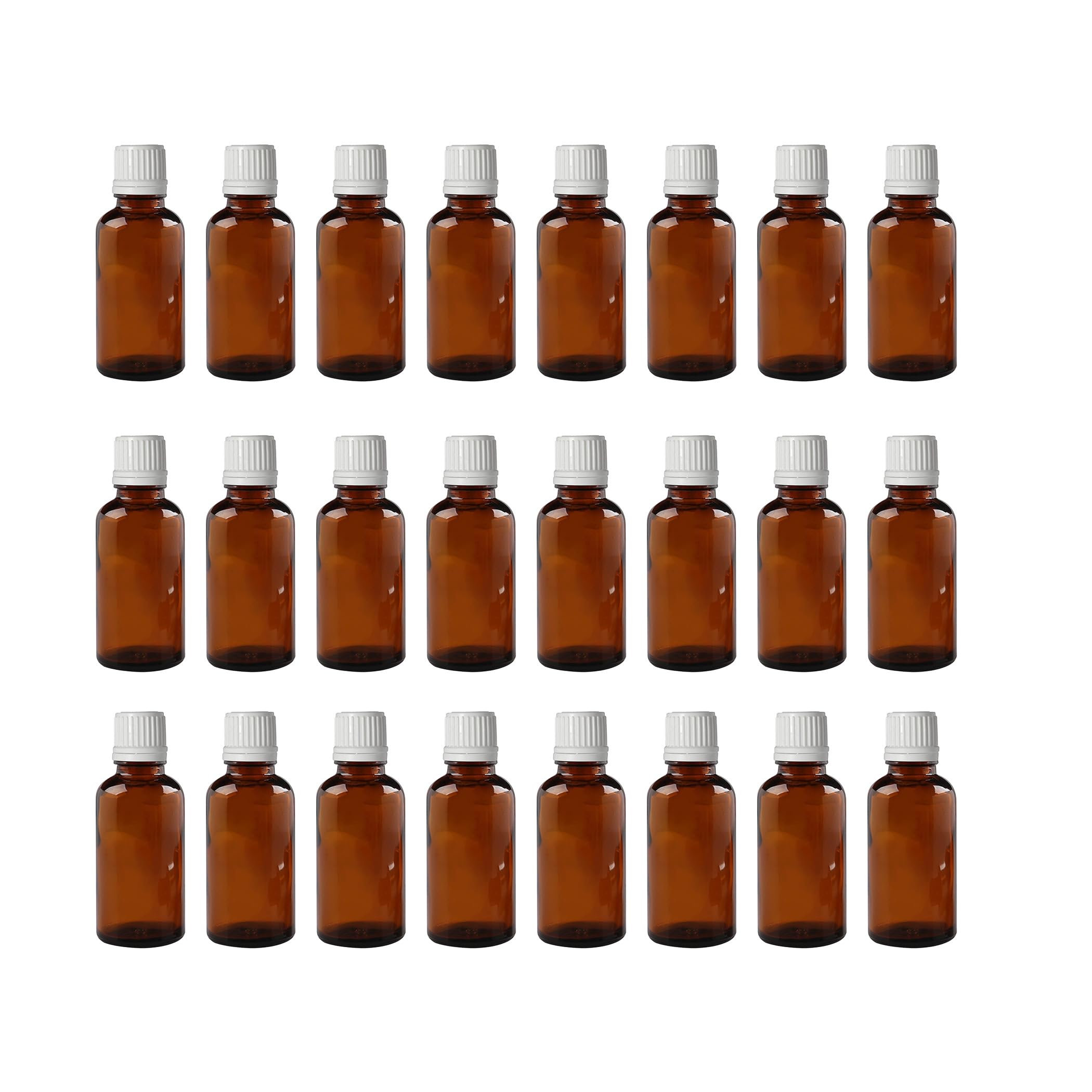 Zoka Amber Round Empty Glass Bottle 10 ml (Pack Of 24) with Euro Dropper and White Cap Refillable, Reusable for Essential Oils, Blends, Diy Perfumes, Homeopathy And Medicine-image-44