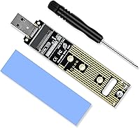 Vista 1 de ELUTENG Adaptador NVME a USB 3.1 Gen 2 a M.2 NVMe SSD Convertidor Adaptador 10Gbps PCIe basado M Key Disco Duro Lector Max 4TB Soporte UASP para SSD