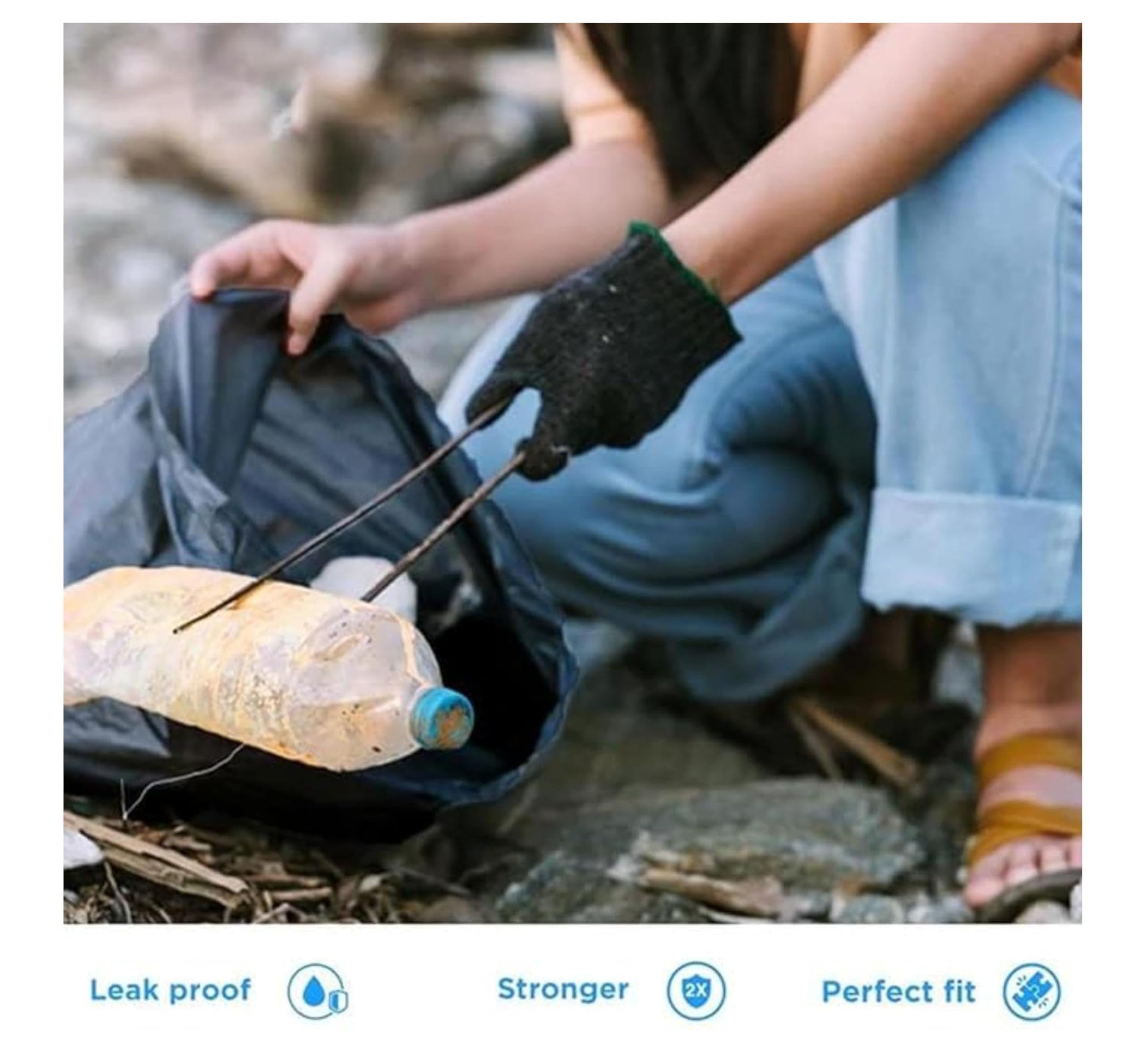 Medium Garbage Bags - 4 Roll Pack, Leak-Proof & Odorless -2 Medium Garbage Bags - 4 Roll Pack, Leak-Proof & Odorless -2