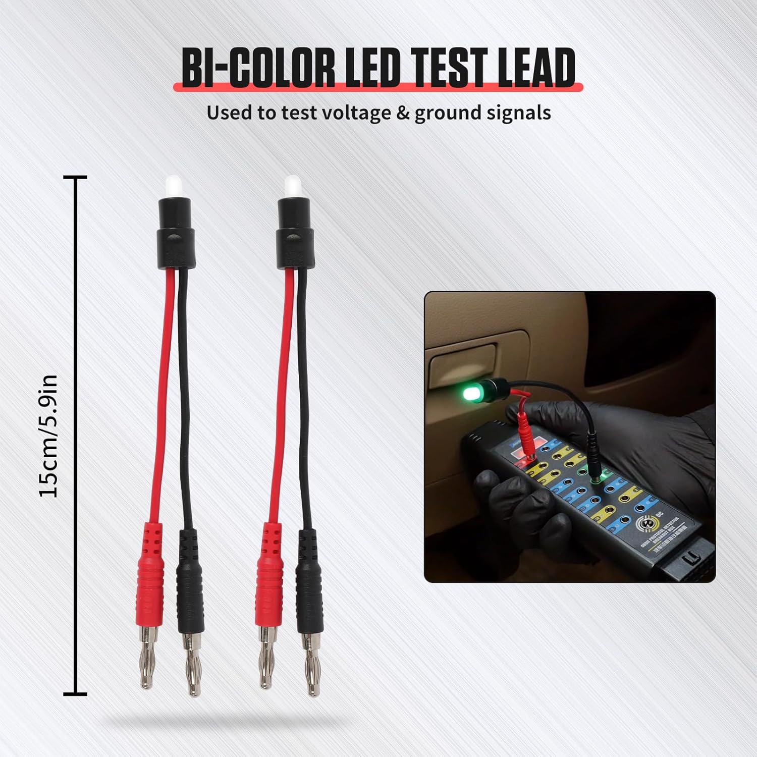 48PCS Automotive Circuit Test Leads Kit, Multi-Function Auto Diagnostic Tools with Electrical Breakout Leads, Alligator Clips & Multimeter Probes