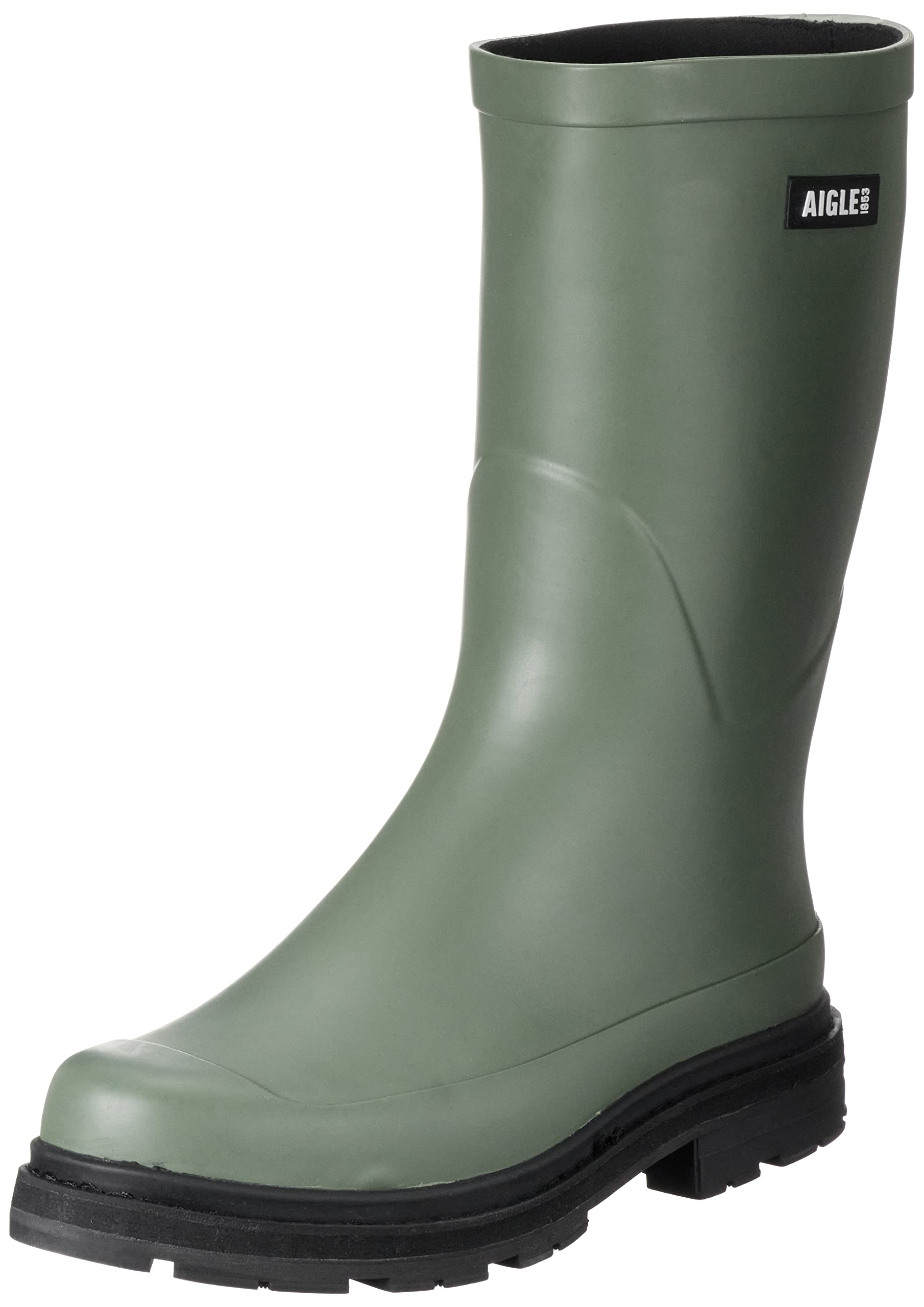 Aigle Men's Mid Rain M Rain Boot, 9000p Black Pr, 45 EU