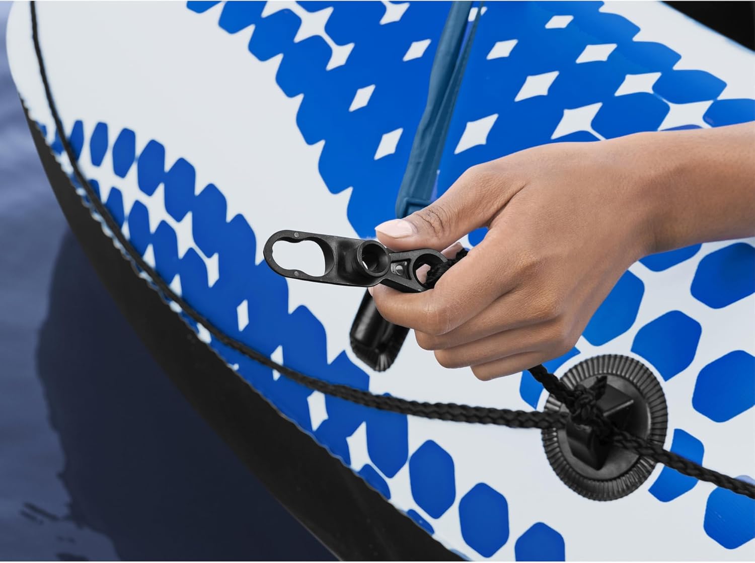 HYDRO FORCE Rapid Rider Canopy Tube 54" x 54"| Durable Inflata-Shield Material | UV Sun Protection | Built-in Cup Holder | Heavy Duty Handles. Ultimate Water Fun
