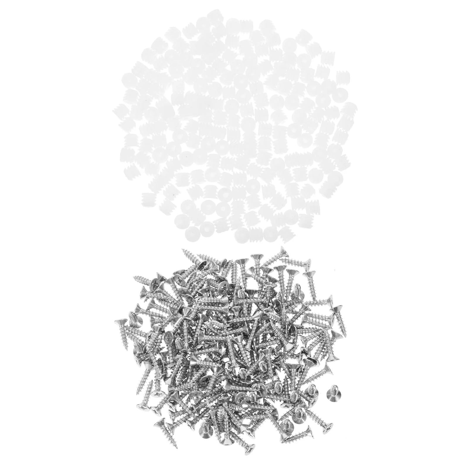Hinge Expansion Plug 200pcs Hinges Self Tapping Screws Cabinet Hardware for Furniture Repair