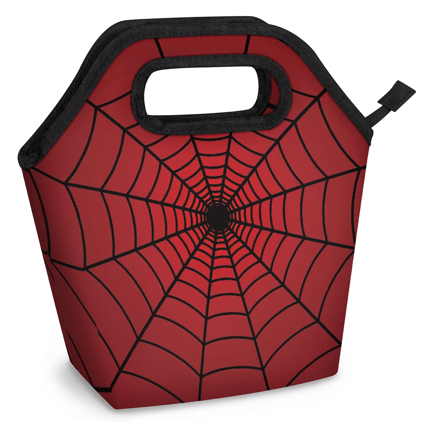 Lunch Bag Red Texture Tote Lunch Bag Gifts Reusable Insulated Lunch Box for Men and Women Work Travel