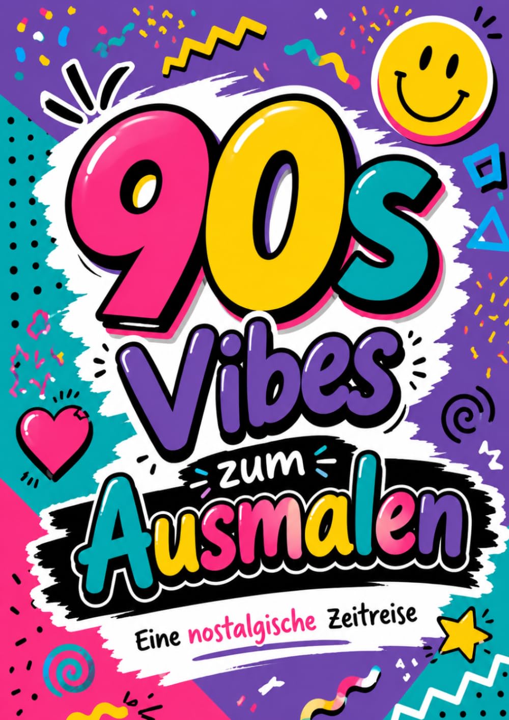 90s Vibes zum Ausmalen - Eine nostalgische Zeitreise