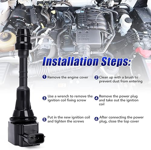 Miniatura 5 de Juego de 8 bobinas de encendido para Nissan Titan Truck 5.6 V8 2004 2005 2006, Nissan Armada 2005 2006, Infiniti QX56 2004-2006, Nissan Pathfinder