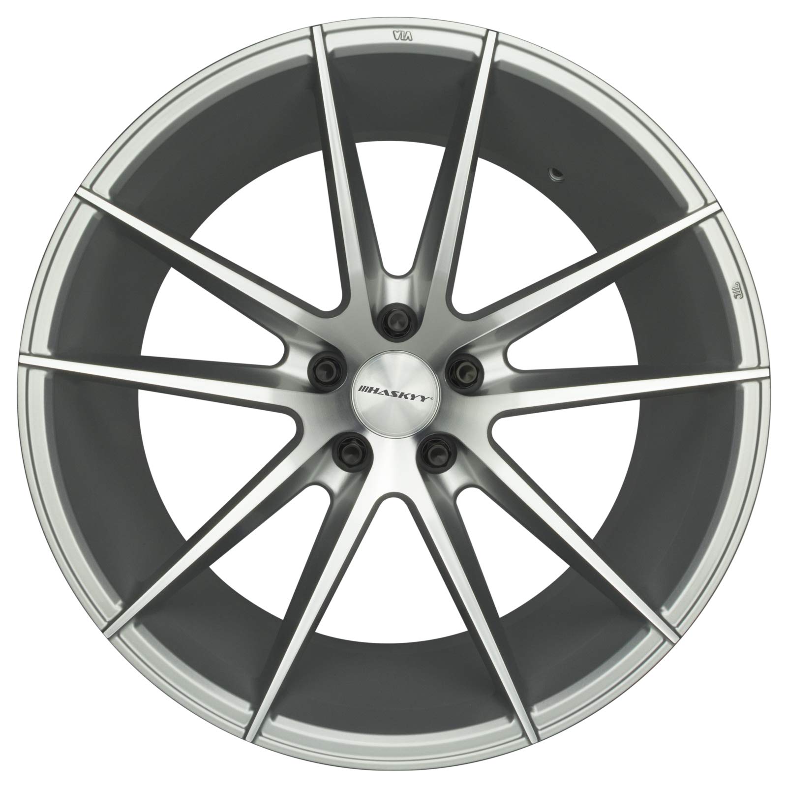 HASKYY 24 Nero Dado Ruota Dado M12x1, 25x34 SW19 Sede Conica Cono 60° Alluminio Acciaio Cerchioni