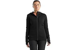 Women's Quantum III Long Sleeve Wool Athletic Zip Up Icebreaker Hoodie