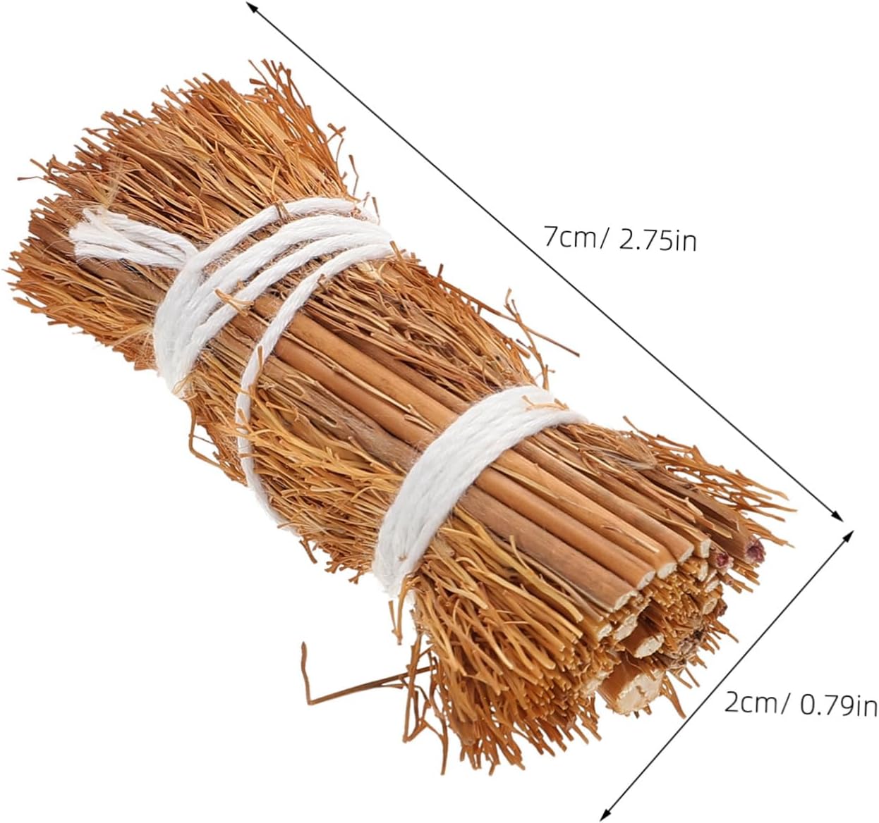 Toddmomy 6Pcs Mini Haystack Model Miniature Hay for Dollhouse DIY Accessories Decorative Straw for Tabletop Displays Photography Props Craft Hay for Mini Garden Scenery and Diorama Scenes image 2