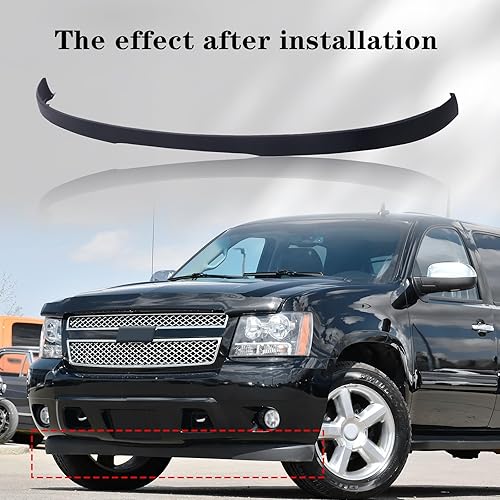 Miniatura 7 de CarPartsDepot Prime - Deflector de aire inferior para parachoques delantero, compatible con Chevrolet, compatible con Chevy Avalanche Suburban 1500