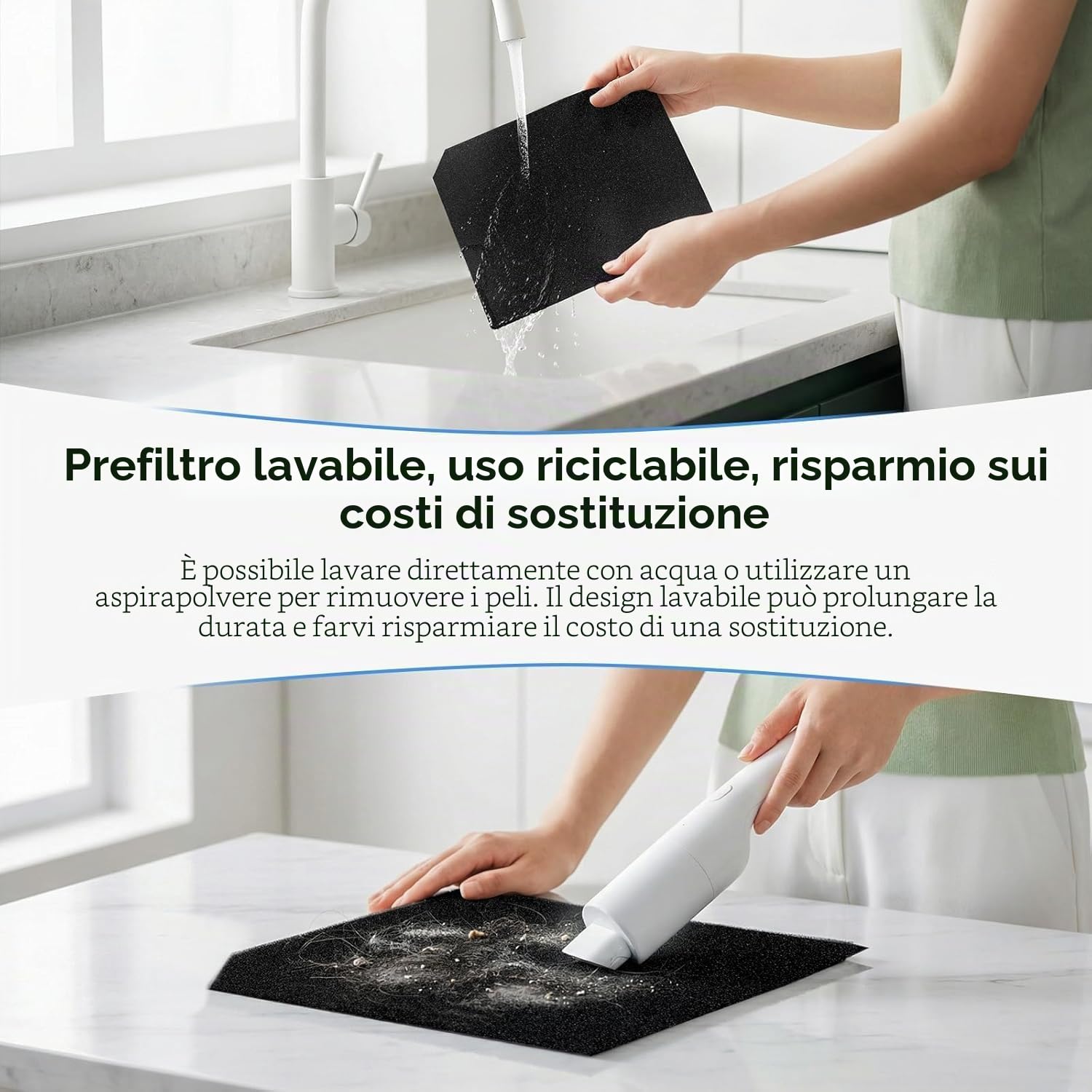 AIRTOK Purificatore d'Aria, per Casa 170m², Filtro HEPA Rimuove 99 — immagine 5 di 16