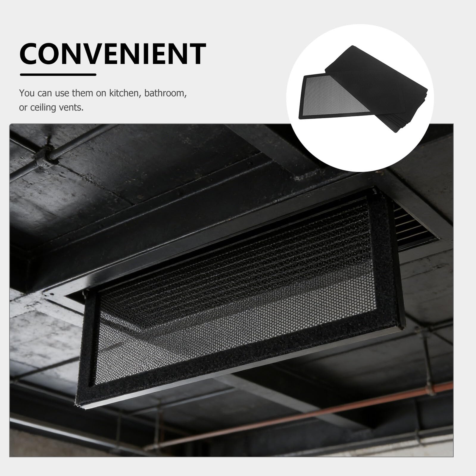 Coperture Magnetiche per Prese D’aria da Soffitto 14x28 Cm, Set 8 Pezzi Filtro Antipolvere in Rete Pvc per Ventilazione Casa, Installazione Fai da Te senza Attrezzi,