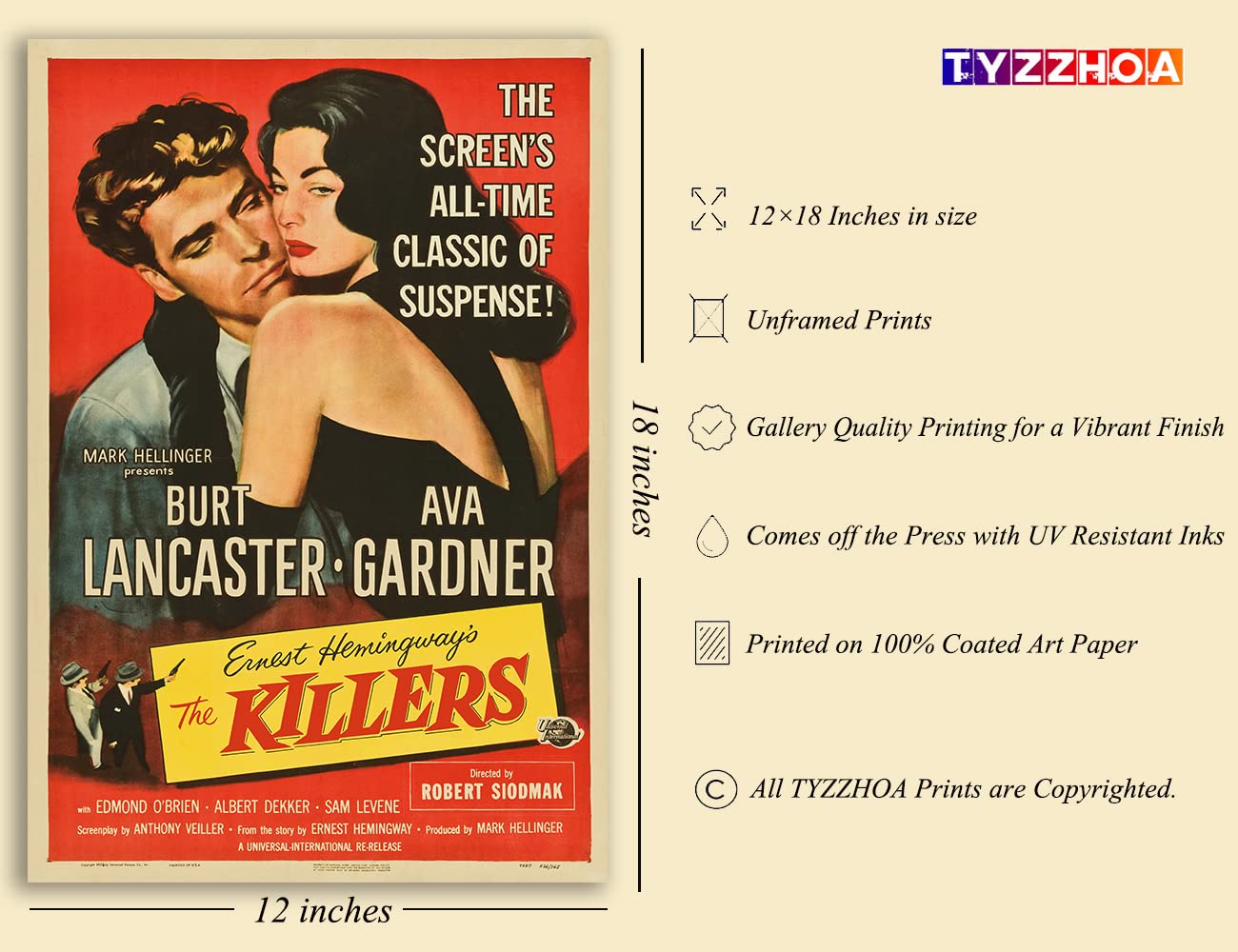 Amazon.com: TYZZHOA Vintage Movie Posters for Theater Room Decor