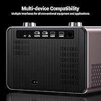 Vista 6 de Proyector para exteriores 4K Full HD de 2000 ANSI Netflix con licencia oficial, proyector HAPPRUN con WiFi y Bluetooth, aplicaciones integradas