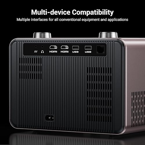 Miniatura 9 de Proyector inteligente ANSI Full HD de 2000 compatible con Netflix, proyector de decodificación HAPPRUN 4K con WiFi y Bluetooth, enfoque automático y