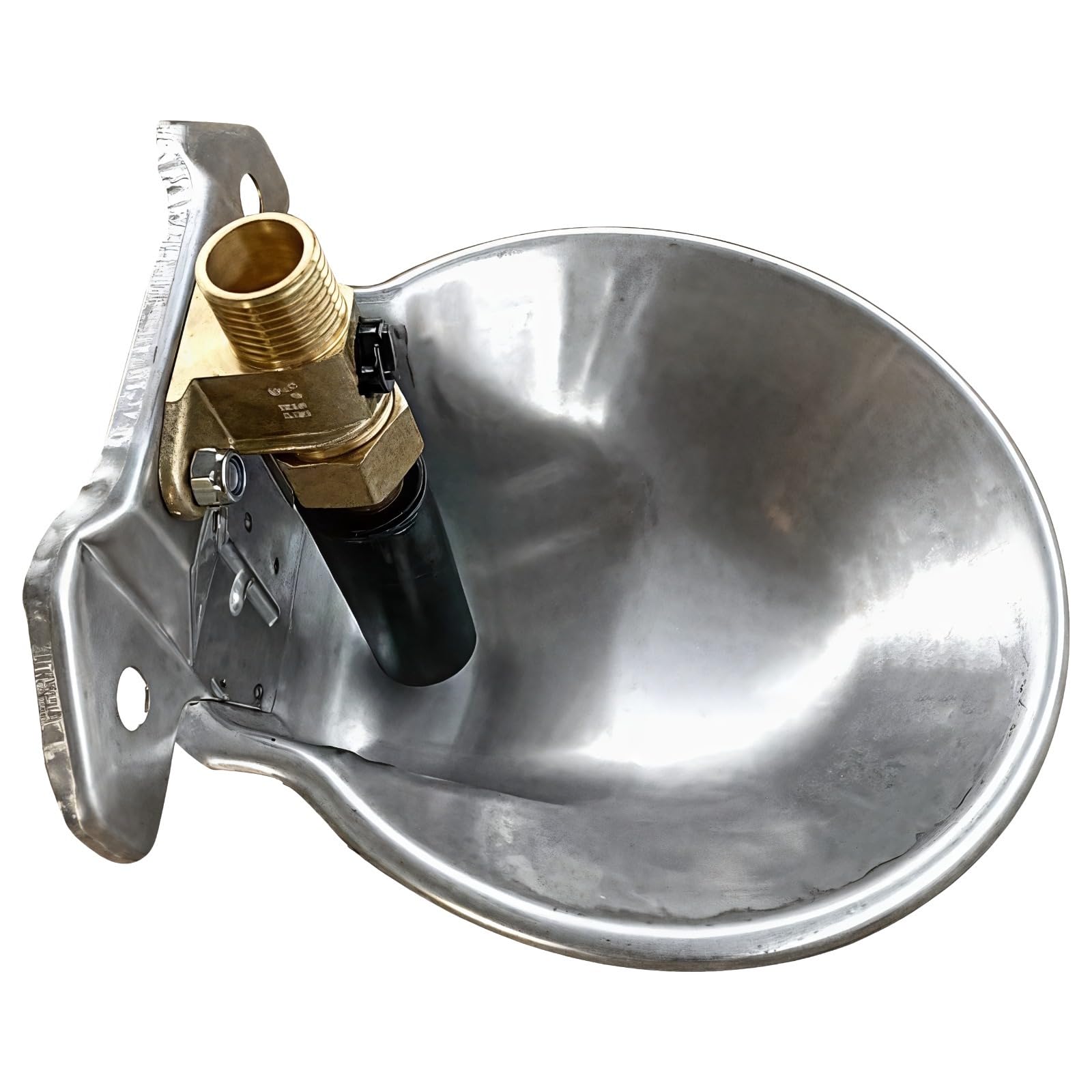 Ciotola automatica per acqua potabile a forma di mucca, in acciaio inox, con valvola in ottone, erogatore d'acqua per mucche, maiali, cavalli e pecore, capacità 0,6 l, facile installazione