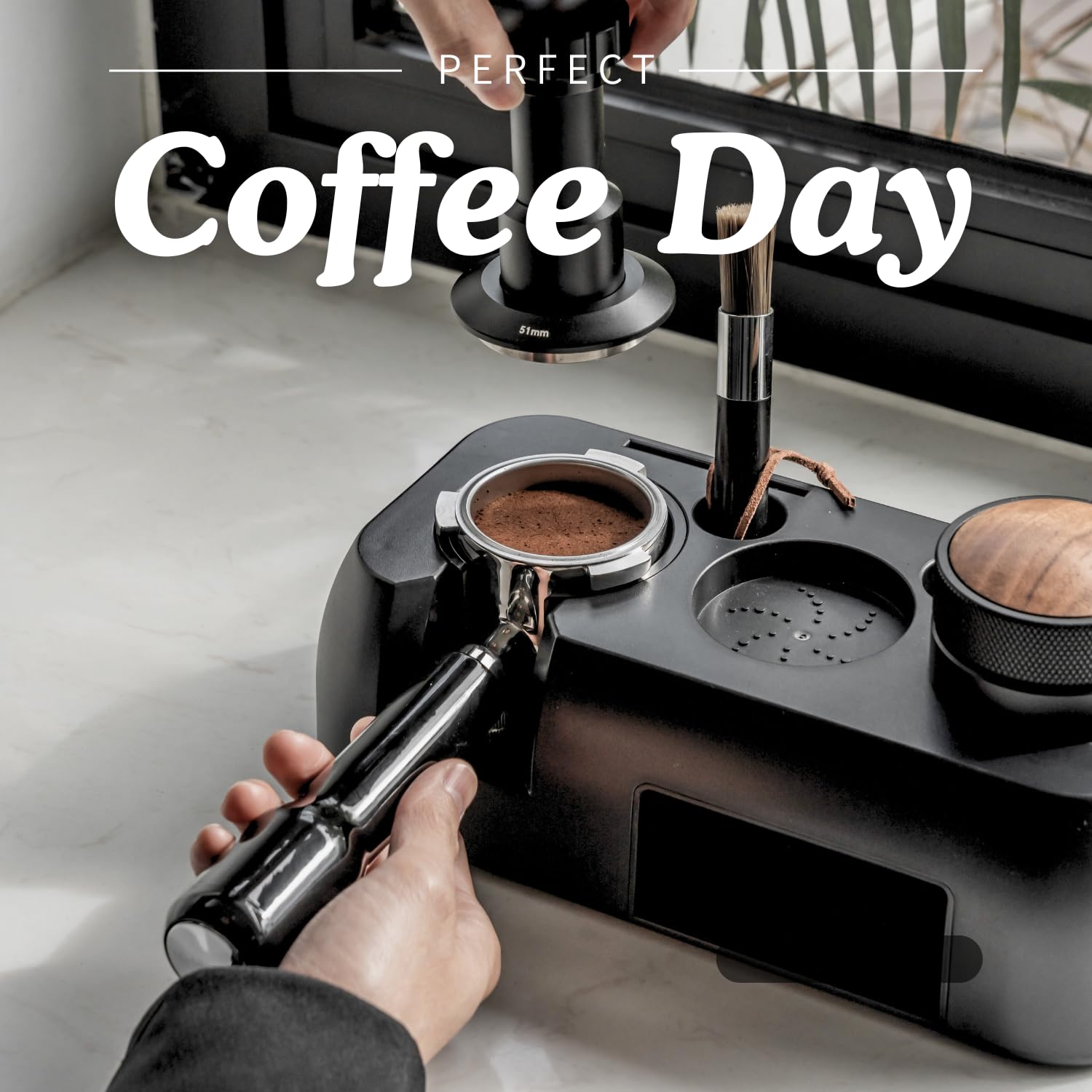 Portafiltru Cafea, Inox, Caltucus Core,51mm Pentru Aparate De Cafea Delonghi Ec680 Ec685 Negru Argintiu Kafeishoubingwuyi