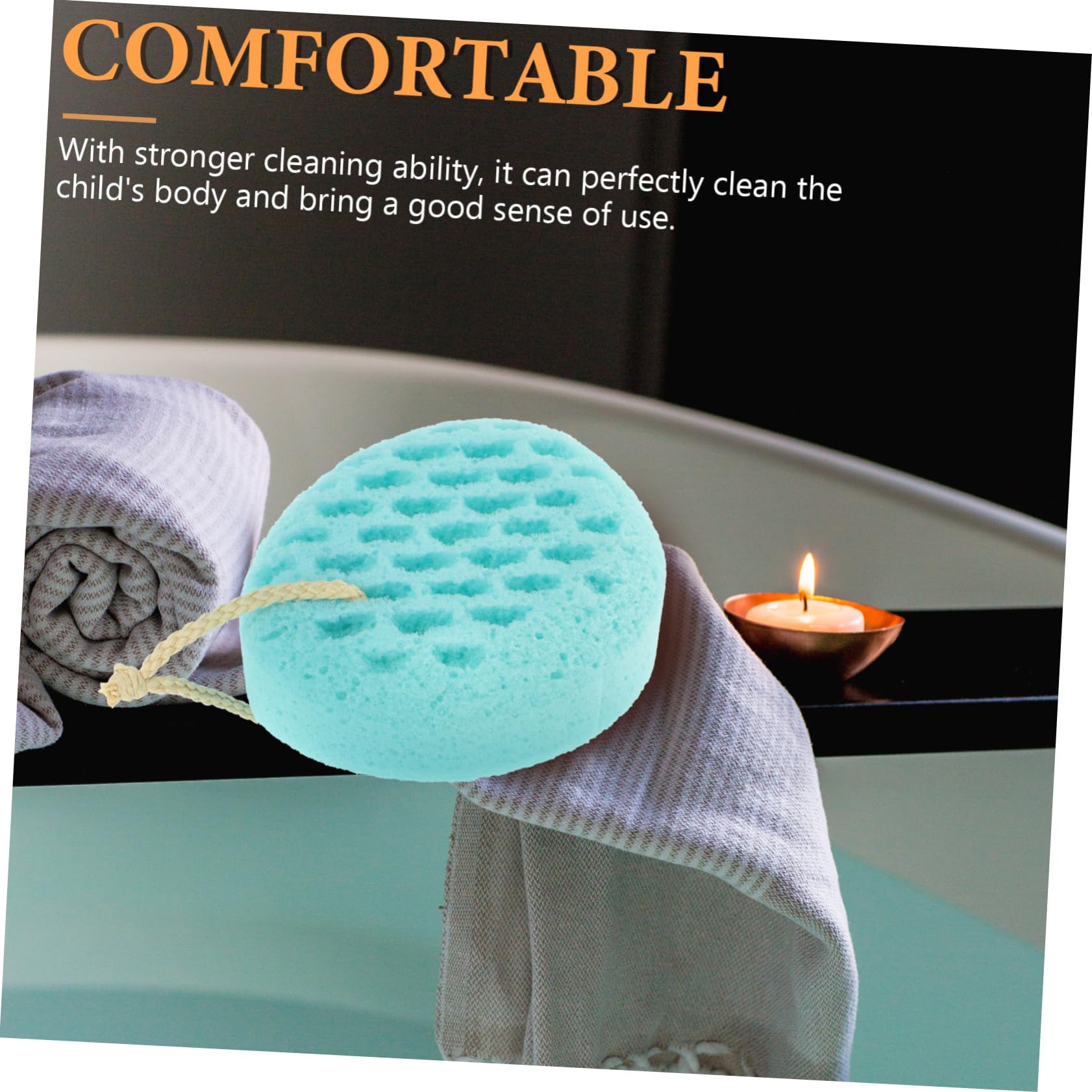 Healeved 4piezas Esponja De Para Exfoliación Corporal Esponja De Baño Estímulo Para Limpieza Diaria y Cuidado Piel Frutal