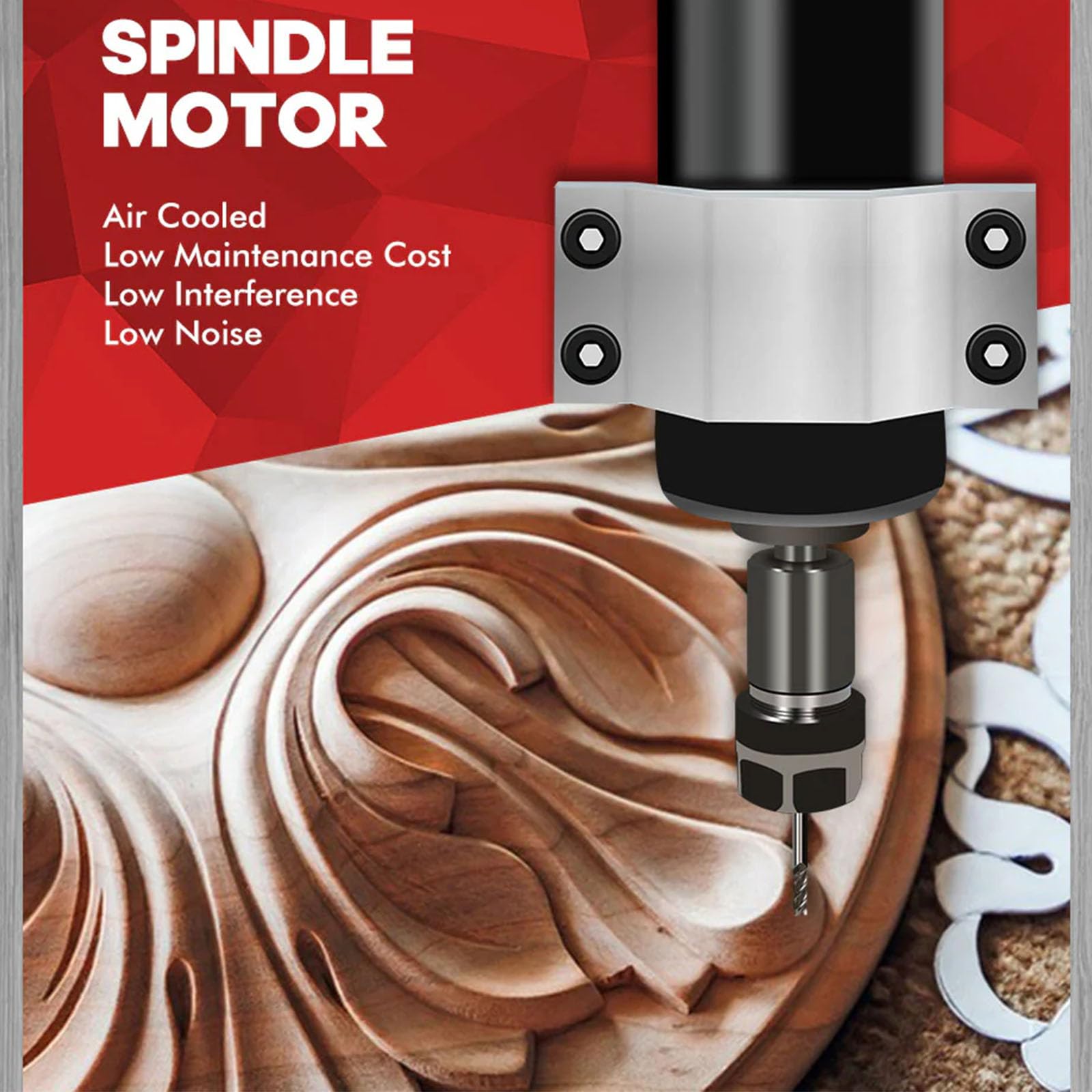 Twotrees CNC Router Machine TTC450 PRO, CNC Spindle Motor Kit 500W, CNC 4° Achse, CNC Maschine GRBL Steuerung CNC Graviermaschine für Holz Acryl MDF Nylon